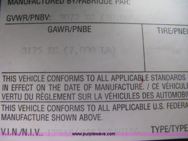 image for item A6016 2007 Fabrique  Auto Transporter trailer