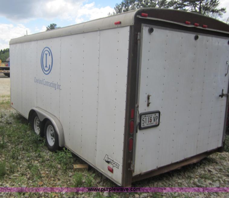 image for item B1112 2001 Avenger V-nose trailer