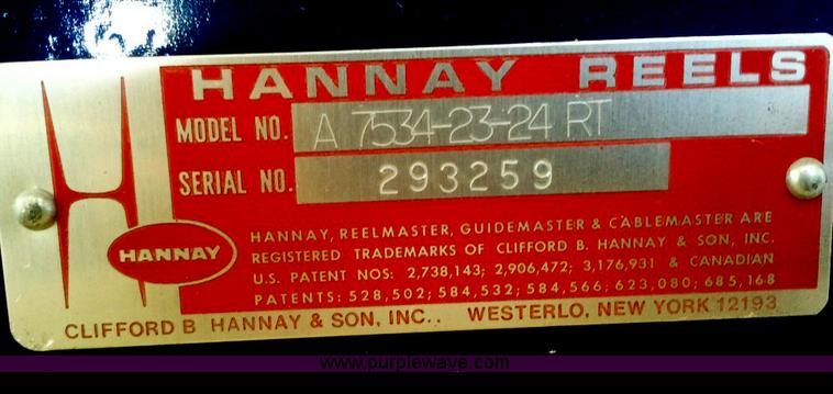 image for item B1182 Hannay hose reel