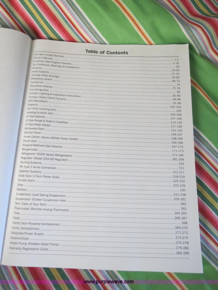 image for item B2278 2003 Fourwinds 31B-DSL 31' travel trailer