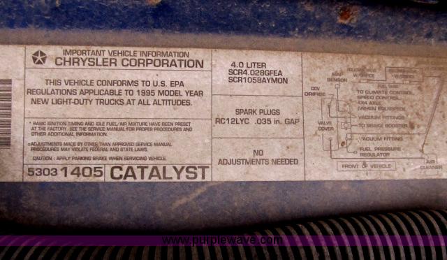 image for item B2649 1995 Jeep Cherokee Sport SUV