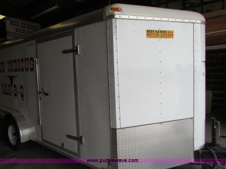 image for item B7227 18' V-nose enclosed concessions trailer