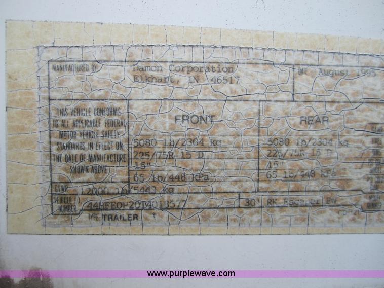 image for item C5387 1995 Damon Escaper 30' fifth wheel camper