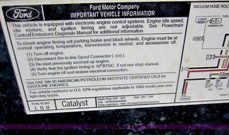 image for item C5422 1995 Ford F150 XLT SuperCab pickup truck