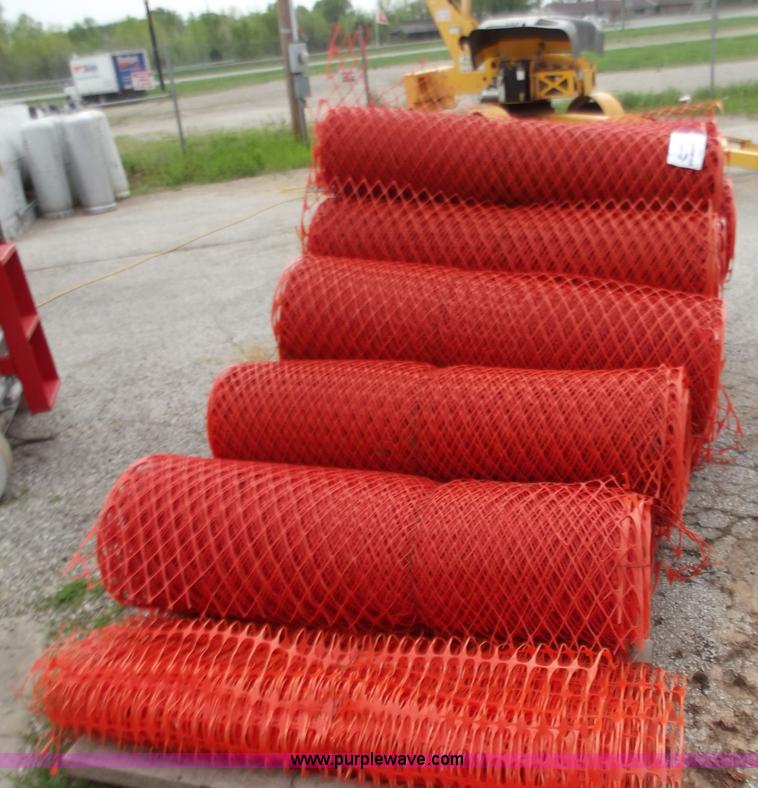 image for item D3870 (23) rolls of orange safety fence
