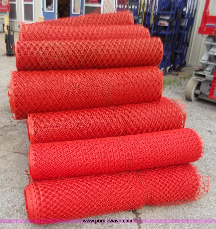 image for item D3870 (23) rolls of orange safety fence