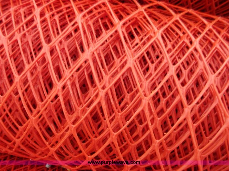 image for item D3870 (23) rolls of orange safety fence