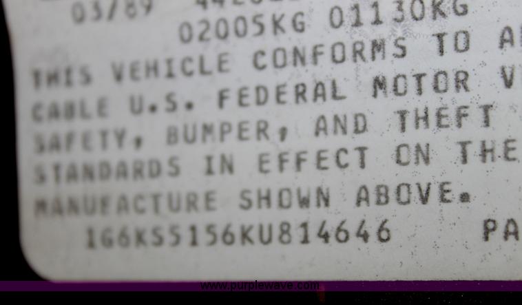 image for item D7687 1989 Cadillac Seville