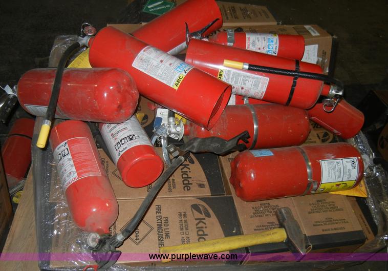 image for item K9002 Approximately 120 assorted fire extinguishers