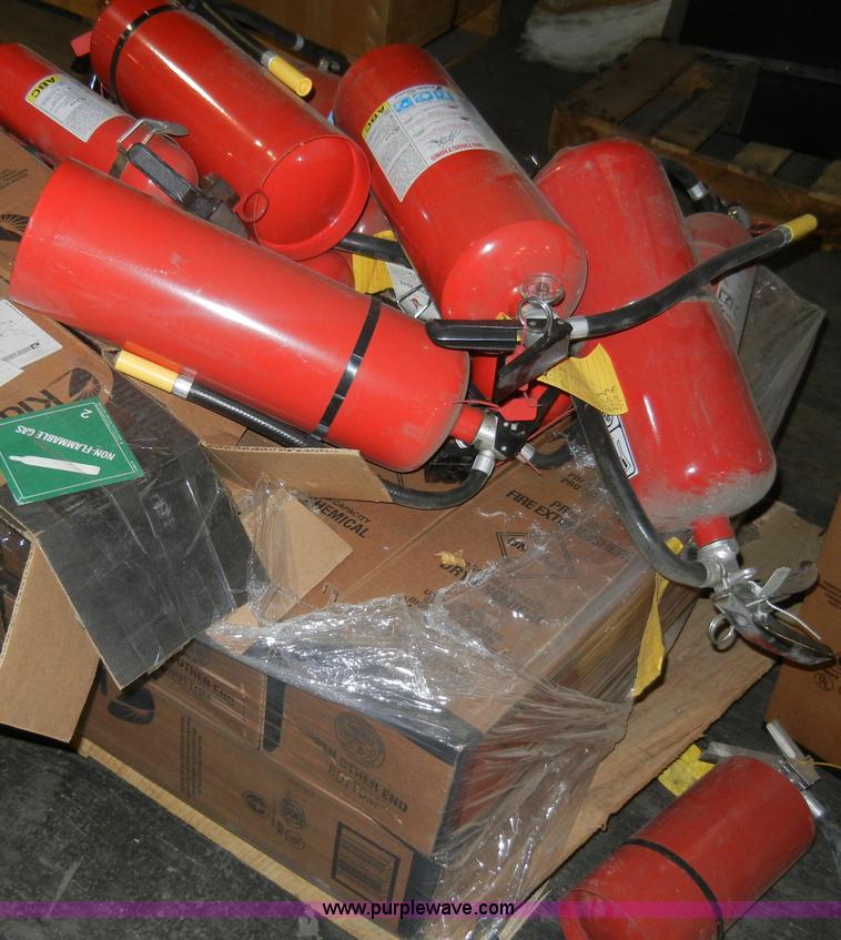 image for item K9002 Approximately 120 assorted fire extinguishers
