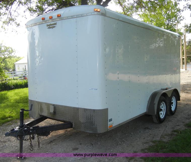 image for item K9068 2005 Continental Cargo Express 14' enclosed trailer