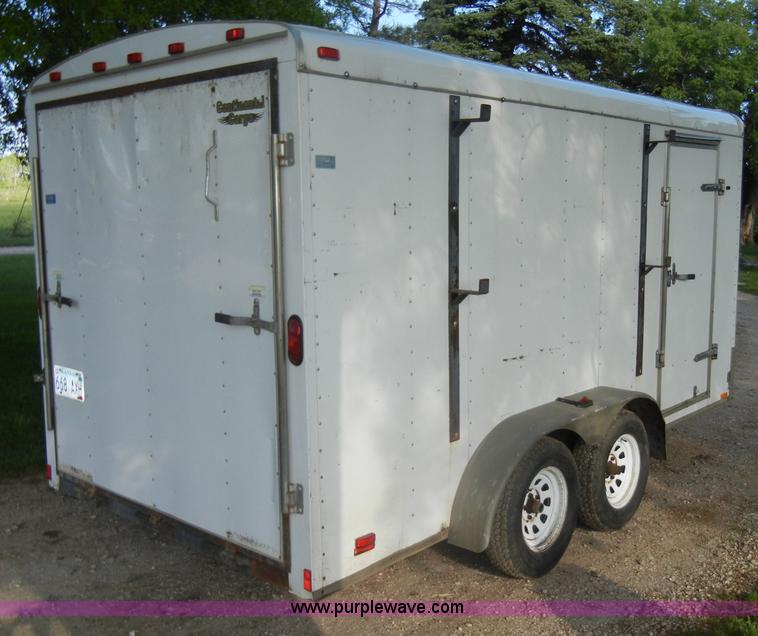 image for item K9068 2005 Continental Cargo Express 14' enclosed trailer