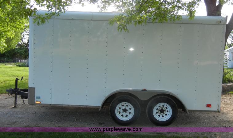 image for item K9068 2005 Continental Cargo Express 14' enclosed trailer