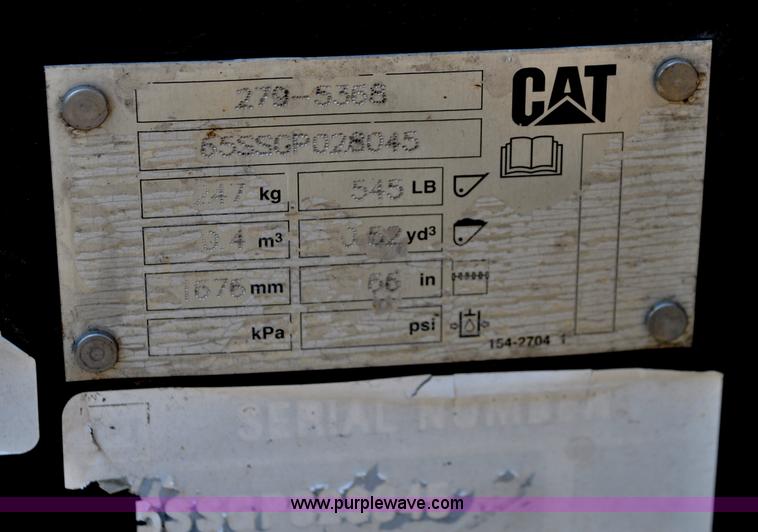 image for item A5874 2008 Caterpillar 216B II skid steer