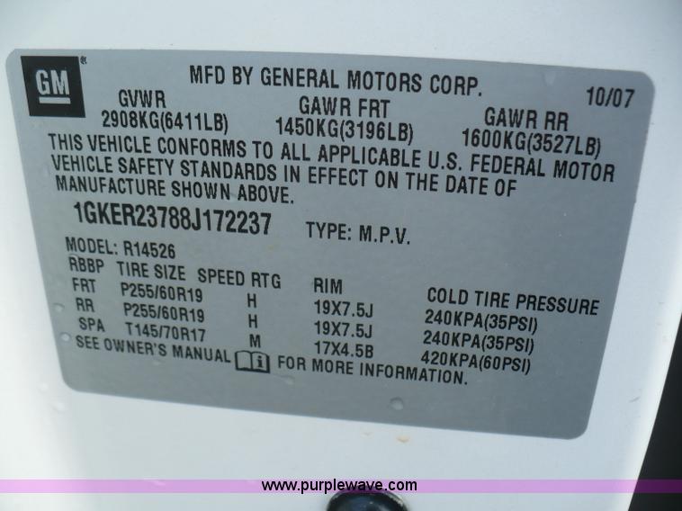 image for item B6324 2008 GMC Acadia SLT SUV