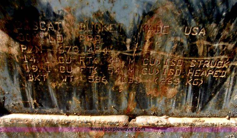 image for item B6334 Bobcat 80" smooth bucket