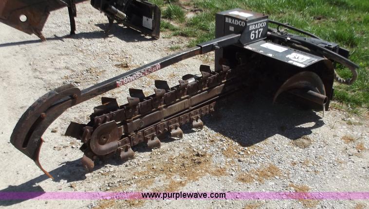 image for item B6335 Bradco 617 trencher skid steer attachment