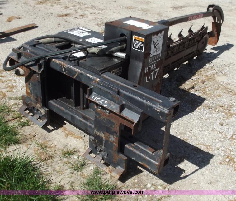 image for item B6335 Bradco 617 trencher skid steer attachment