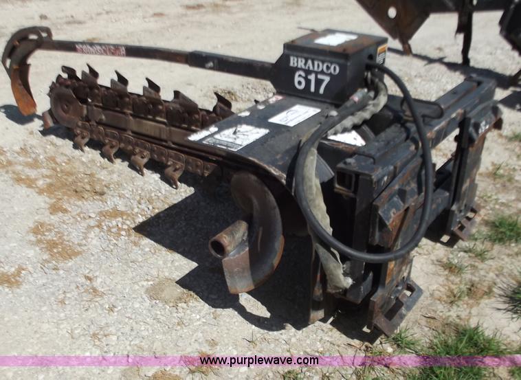image for item B6335 Bradco 617 trencher skid steer attachment