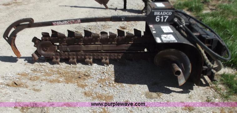 image for item B6335 Bradco 617 trencher skid steer attachment