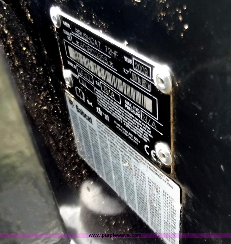 image for item B6336 2009 Bobcat Brushcat 72" skid steer rotary mower