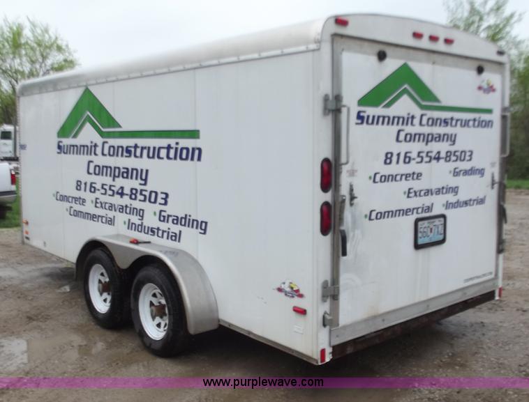 image for item D3876 2007 Cooper 16' enclosed trailer