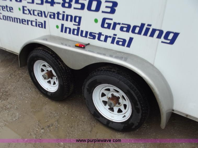 image for item D3876 2007 Cooper 16' enclosed trailer