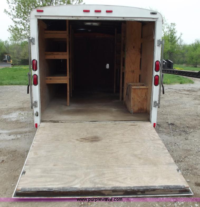 image for item D3876 2007 Cooper 16' enclosed trailer
