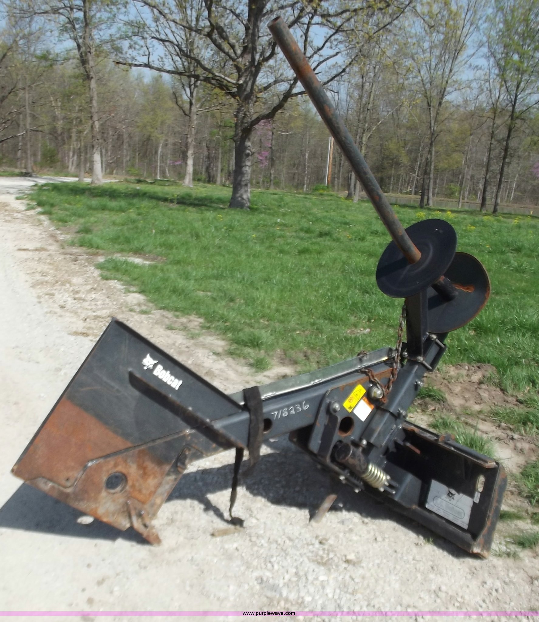 Bobcat skid steer silt fence installer in Greenwood, MO Item B6337
