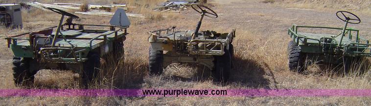 image for item B1205 (3) U.S. Military M274 1/2 ton utility platform trucks