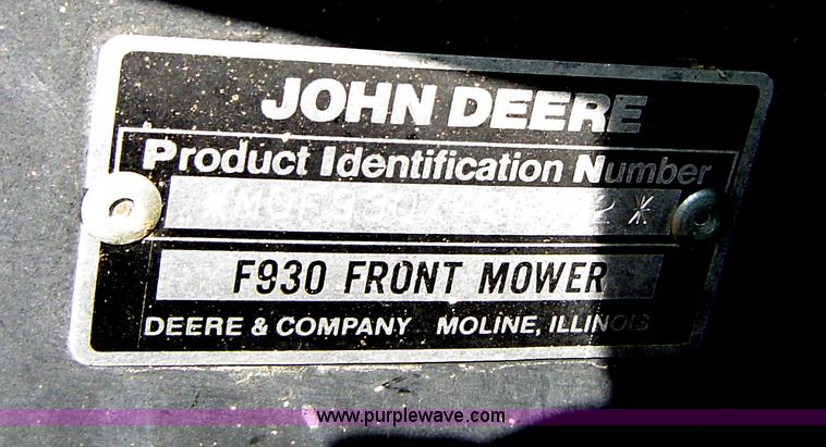 image for item B1206 (2) John Deere front mowers