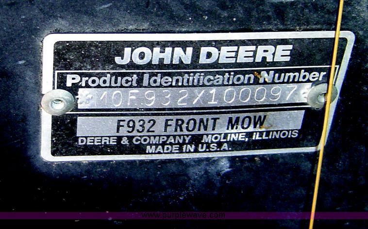 image for item B1206 (2) John Deere front mowers