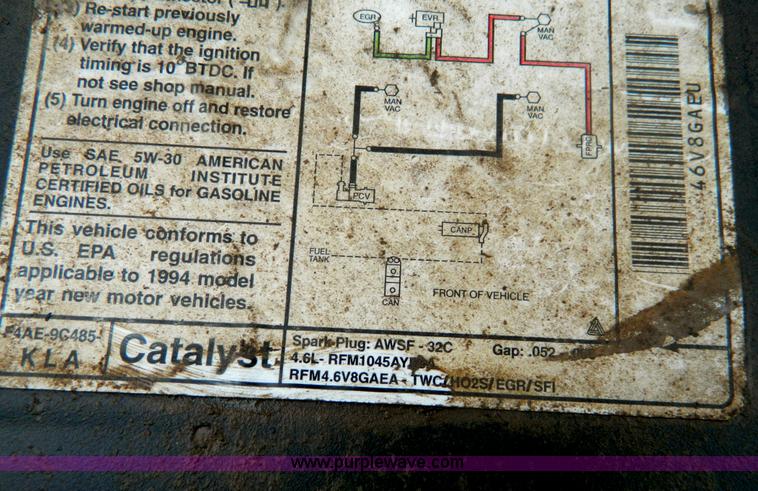 image for item B3616 1994 Ford Crown Victoria Police Interceptor