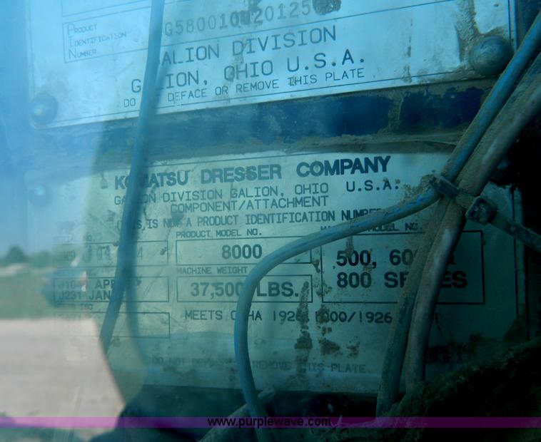 image for item B3639 1994 Galion 850RL motor grader