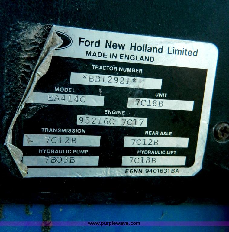 image for item B3647 Ford EA 414C tractor