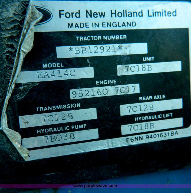 image for item B3647 Ford EA 414C tractor