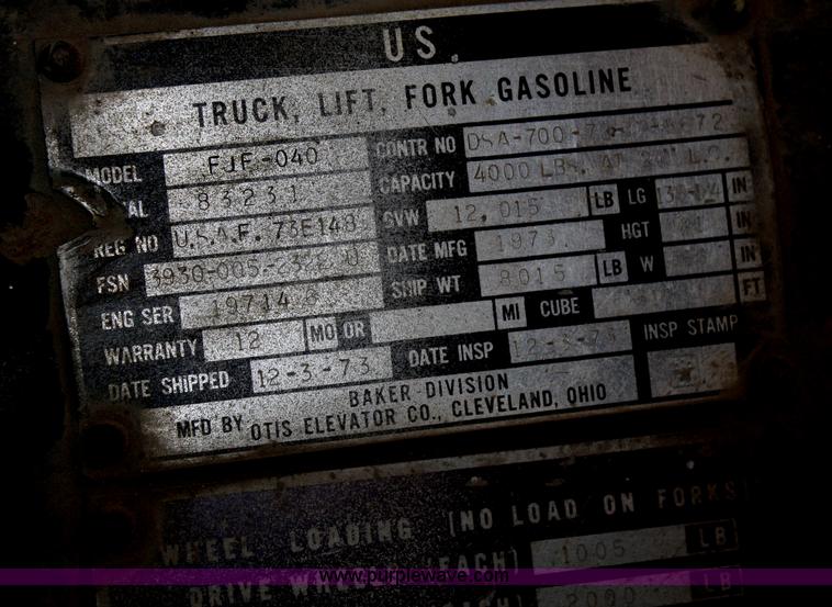 image for item B6505 1973 Otis FSF-040 forklift