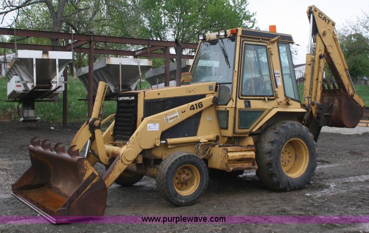 image for item B6510 1987 Caterpillar 416 backhoe