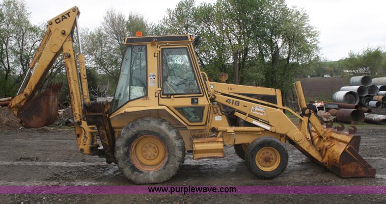 image for item B6510 1987 Caterpillar 416 backhoe