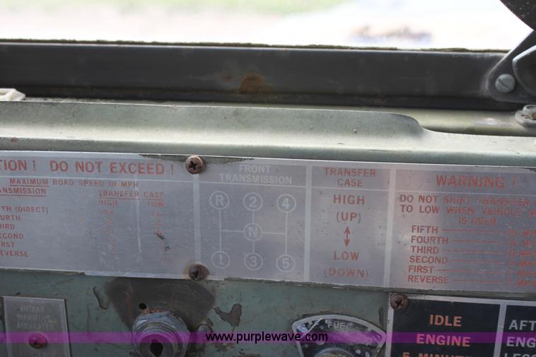 image for item D7696 1968 Kaiser 6x6 military dump truck