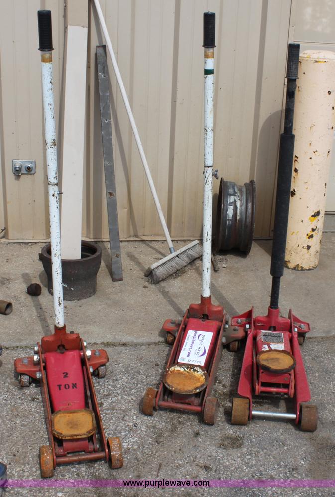image for item D7712 (3) 2 ton floor jacks