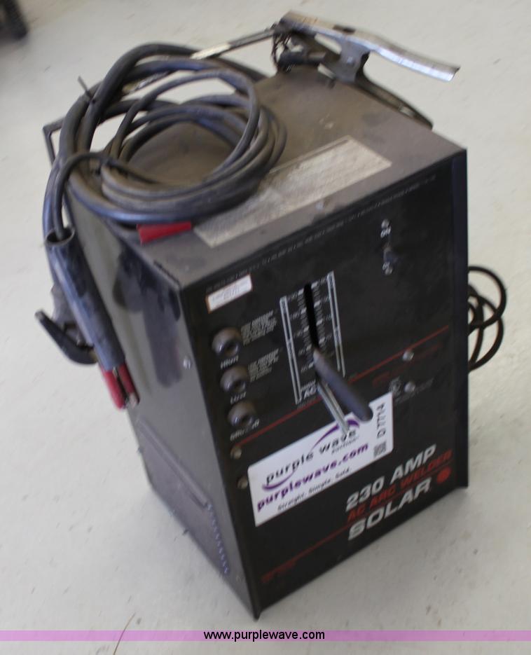 image for item D7714 Solar 230 amp AC arc welder