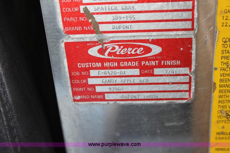 image for item D7805 1991 Pierce Tilt Cab Fire Engine