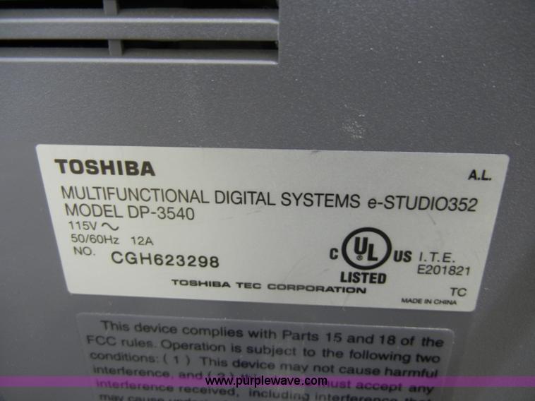 image for item K9038 Toshiba Studio 352
