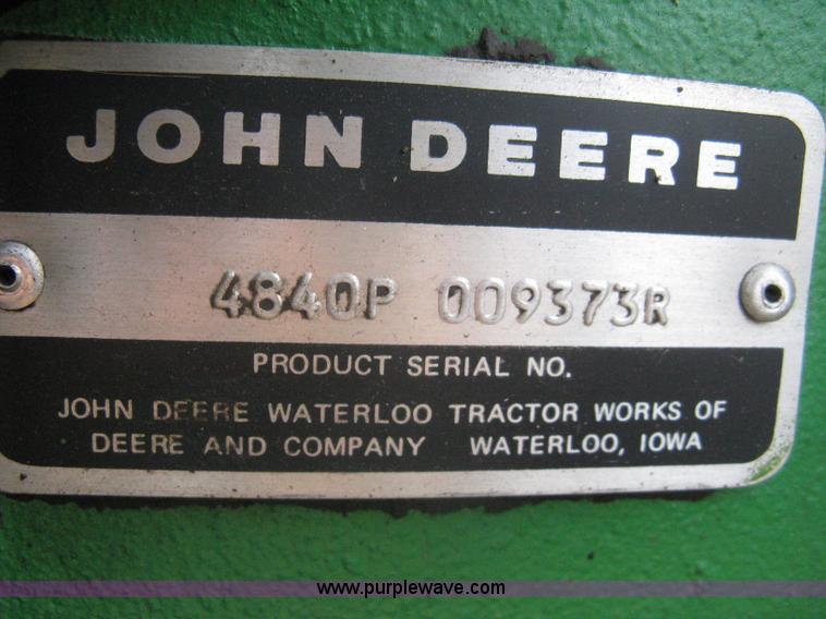 image for item A6311 1981 John Deere 4840 tractor