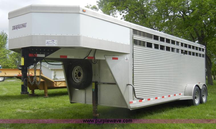 image for item C4476 2002 Travalong 20' gooseneck trailer