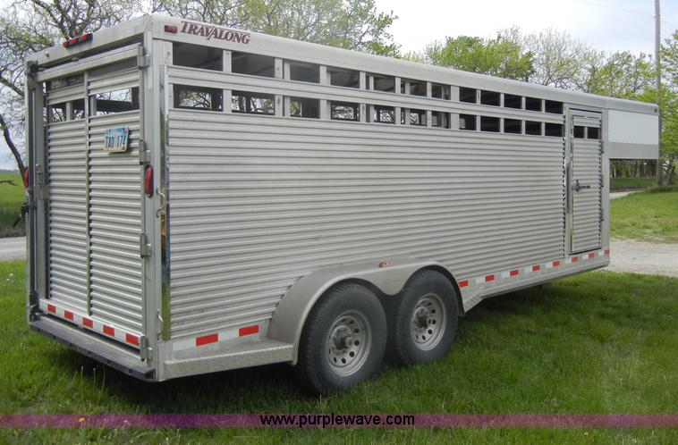 image for item C4476 2002 Travalong 20' gooseneck trailer