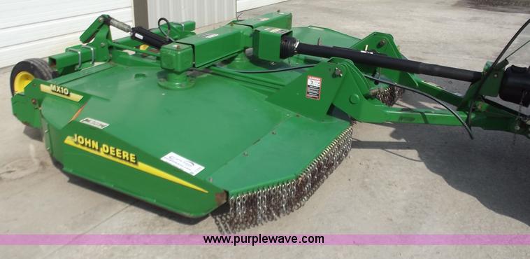 image for item D3702 John Deere MX10 10' rotary mower