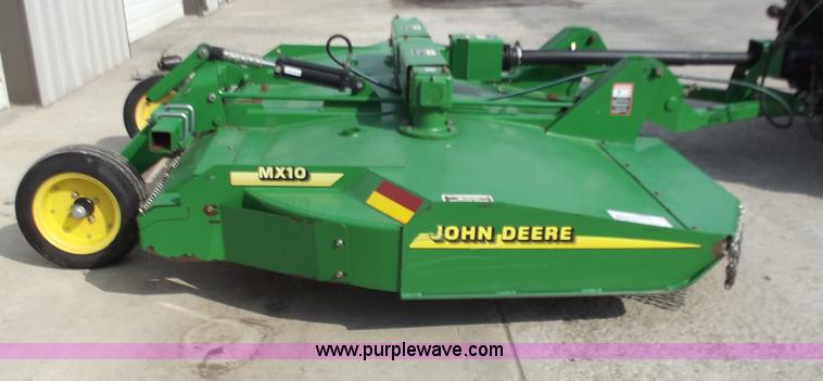 image for item D3702 John Deere MX10 10' rotary mower