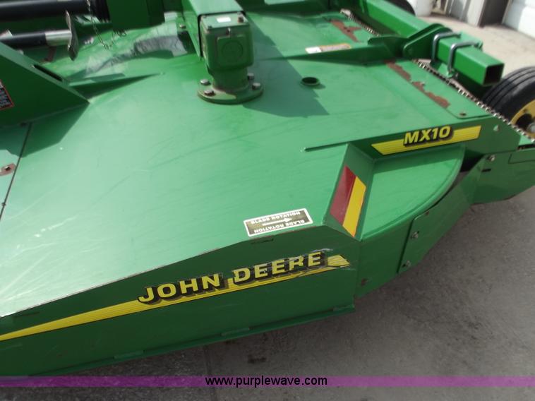 image for item D3702 John Deere MX10 10' rotary mower